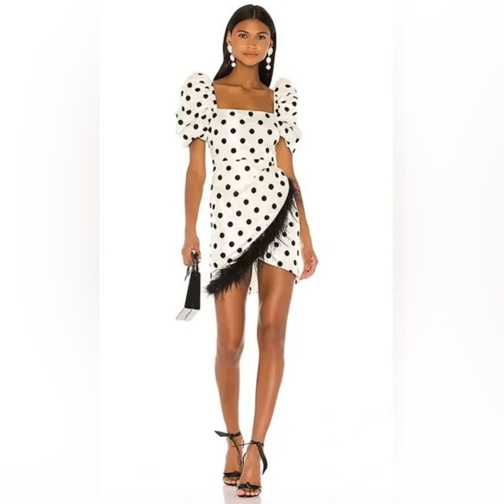 LPA Hailey Dress in Ivory and Black